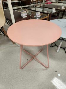 【千歳店展示品】ピンク可愛いラウンドテーブル