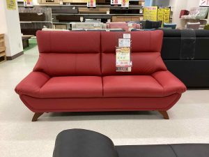 【千歳店展示品】ポイント大還元！三人掛け本革ソファRD