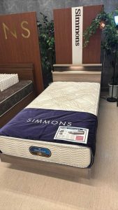 【栄町店_展示品】展示品限り！ シモンズ　シングルベッド　フレーム&マットレスセット