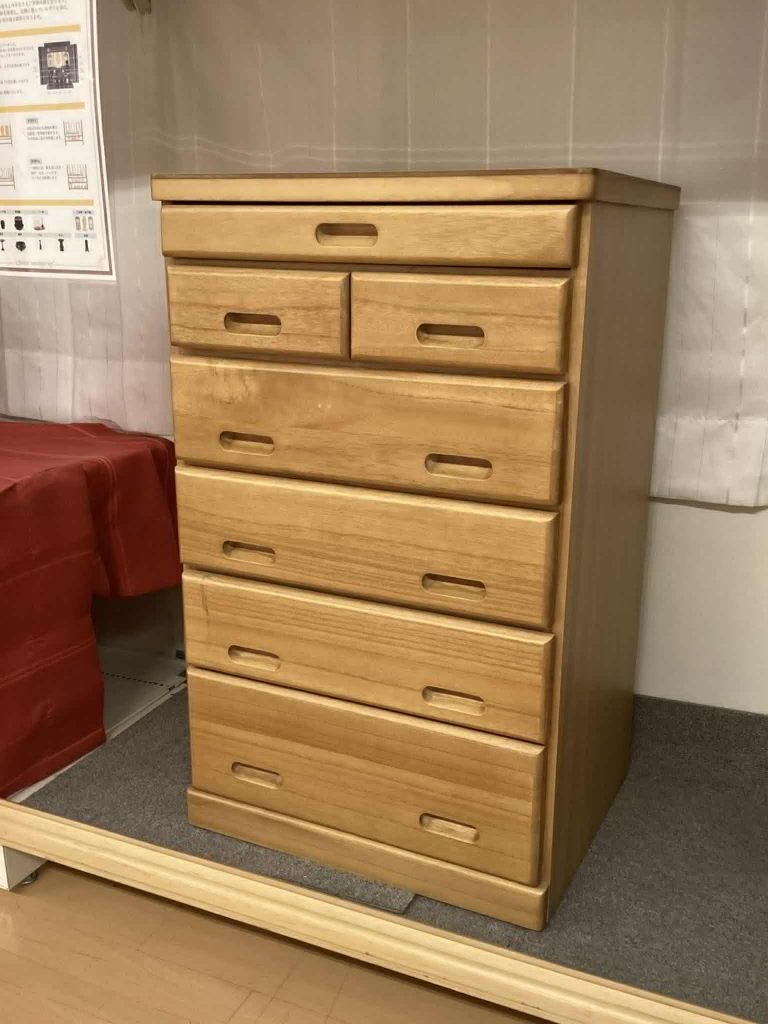 【西岡店　展示現品】コンパクト仏壇ハイチェスト　桐無垢