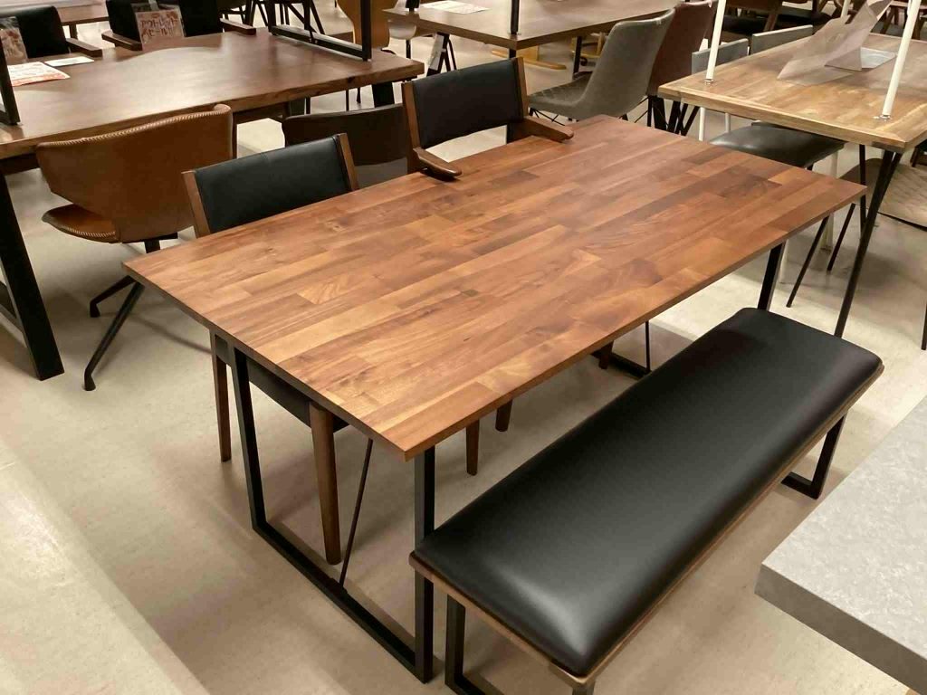 【西岡店　展示現品】食卓４点セット　BLOCK