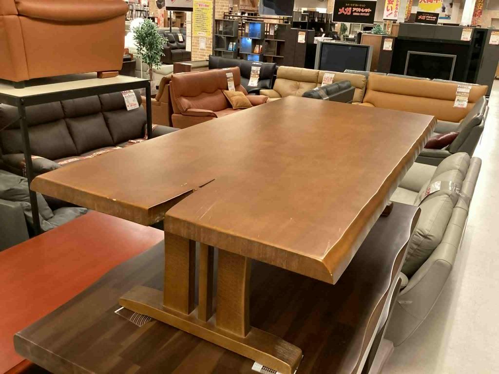 【西岡店　展示現品】ｾﾝﾀｰﾃｰﾌﾞﾙ（座卓）B品　KOTAN1500