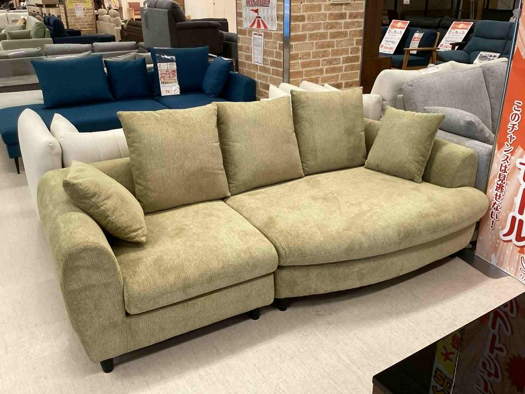 【西岡店　展示現品】カウチソファ　ﾛﾚｯﾀ