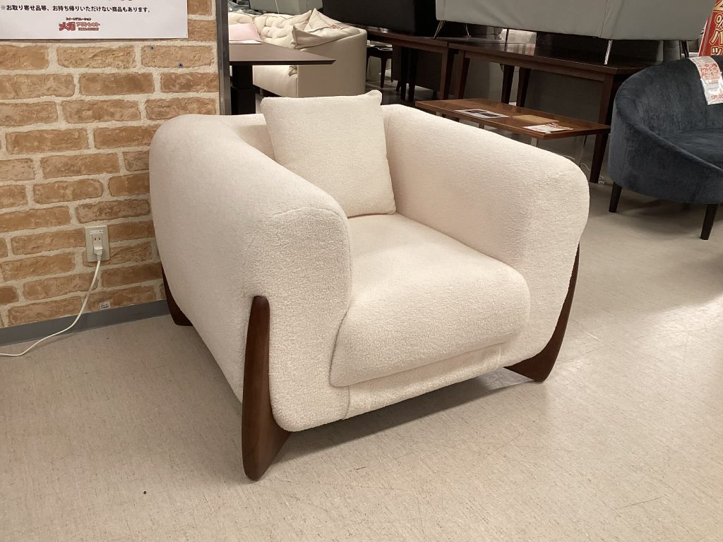 【西岡店　展示現品】1人掛けソファ　DJ-7153