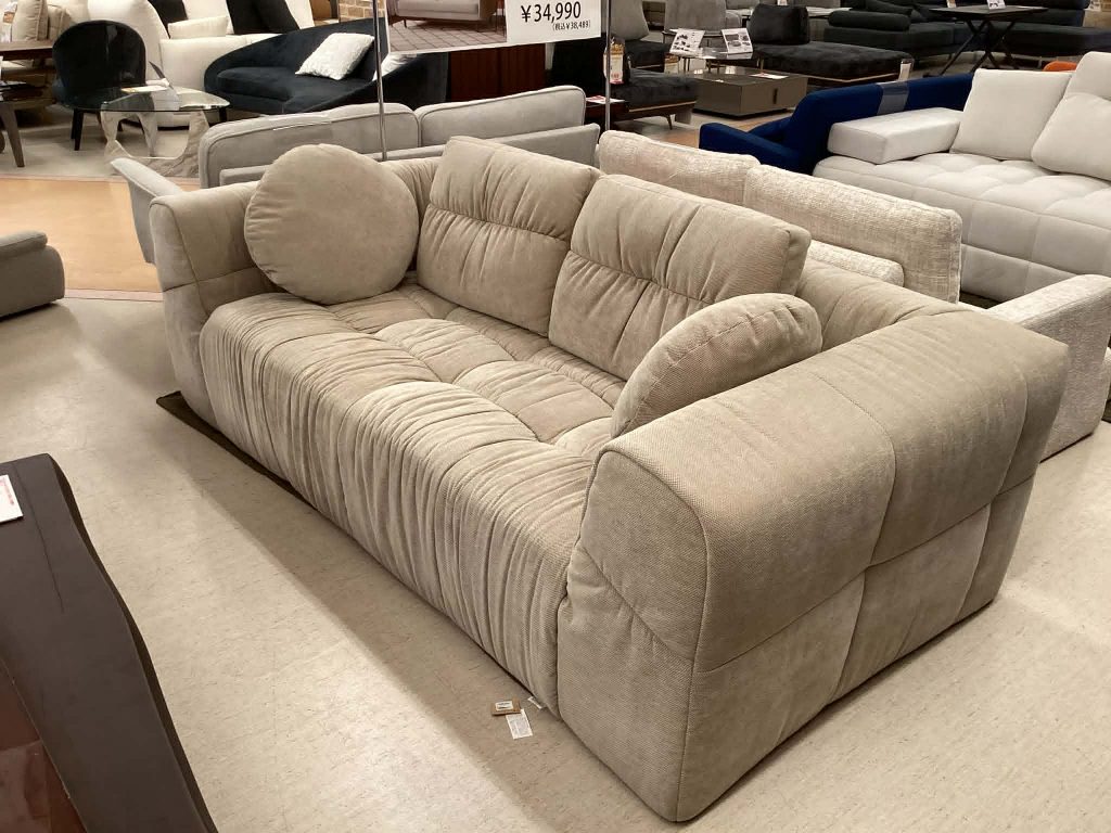 【西岡店　展示現品】ワイドサイズソファ
