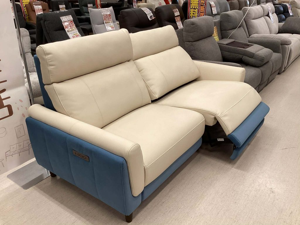 【西岡店　展示現品】電動３人掛けソファ　9027 3P NP004-06 FULL PU